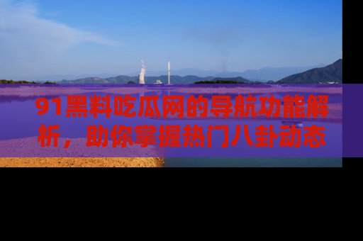 91黑料吃瓜网的导航功能解析,助你掌握热门八卦动态