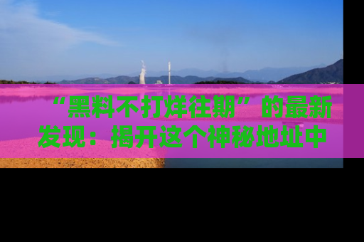 “黑料不打烊往期”的最新发现:揭开这个神秘地址中的爆笑黑料面纱