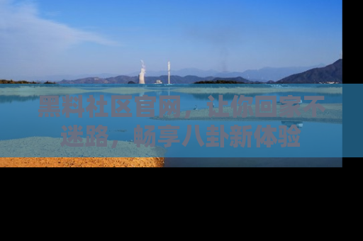 黑料社区官网,让你回家不迷路,畅享八卦新体验