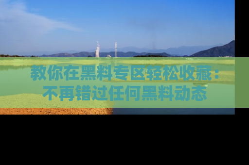 教你在黑料专区轻松收藏：不再错过任何黑料动态