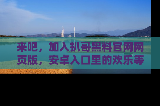 来吧，加入扒哥黑料官网网页版，安卓入口里的欢乐等着你！