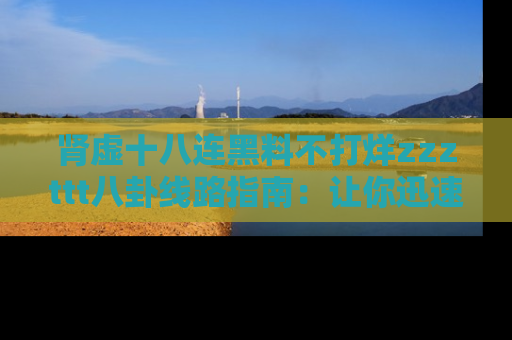 肾虚十八连黑料不打烊zzzttt八卦线路指南:让你迅速掌握热点事件脉络