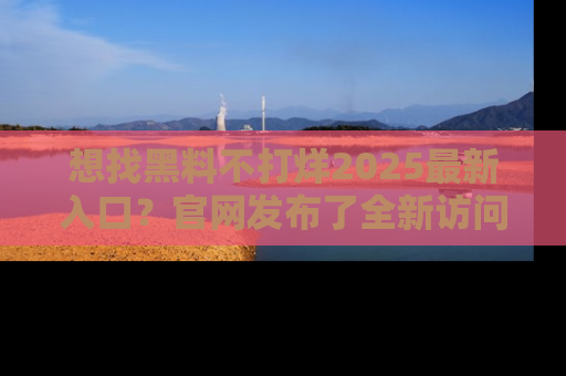 想找黑料不打烊2025最新入口？官网发布了全新访问指南！
